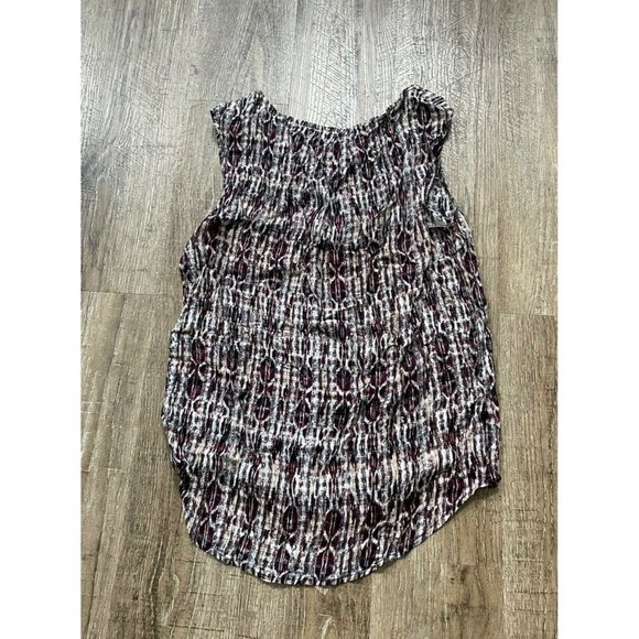 Velvet Graham & Spencer Sleeveless Print Top Brown XS $108 - Picture 2 of 3